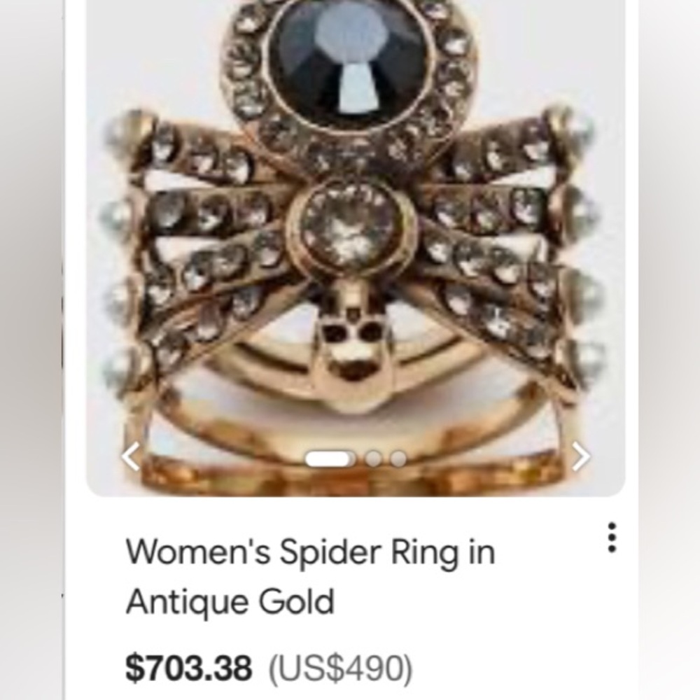 AUTHENTIC BNIB ALEXANDER MCQUEEN RING - Picture 14 of 14